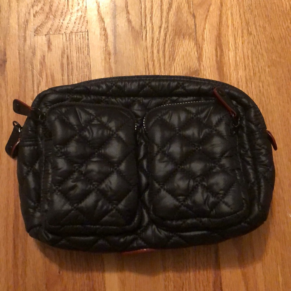 NWOT MZ Wallace large black savoy cosmetic case